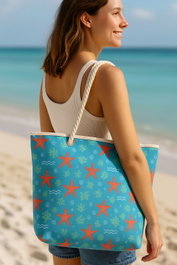 Zoozie Bags YLC.PJ.045 Bolsa de Playa Grande 55x36x15 cm Duradera y Lavable